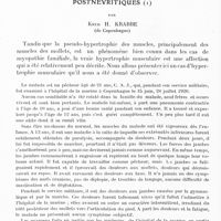0828 - Page 802 - Mémoires originaux. Neurologie. III. Les hypertrophies musculaires postnévritiques, par Knud H. Krabbe...