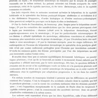 0958 - Page 932 - Analyses. Psychiatrie. Études spéciales. Psychoses organiques. Nouveaux essais de transmission du tréponème de la paralysie générale au lapin, par A. Marie, C. Levaditi et G. Banu, Académie des sciences... / Etude sur le tréponème de la paralysie générale, par C. Levaditi et A. Marie. Ann. de l'Institut Pasteur...