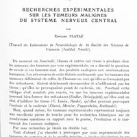 1015 - Page 987 - Mémoires originaux. Neurologie. VII. Recherches expérimentales sur les tumeurs malignes du système nerveux central, par Edouard Flatau (Travail du Laboratoire de neurobiologie de la Société des sciences de Varsovie (Institut Nencki)