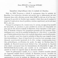 1028 - Page 1000 - Mémoires originaux. Neurologie. VIII. Du rôle du labyrinthe dans la maladie de Basedow, par Denis Hellin et Adolphe Szwarc...