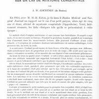 1094 - Page 1062 - Mémoires originaux. Neurologie. III. Sur un cas de myatonie congénitale, par J. W.-Courtney...