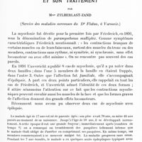 1103 - Page 1071 - Mémoires originaux. Neurologie. V. Le syndrome épilepto-myoclonique et son traitement, par Mme Zylberlast-Zand (Service des maladies nerveuses du Dr Flatau, à Varsovie)