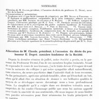 1153 - Page 1119 - Société de neurologie de Paris. Séance du 3 novembre 1921. Sommaire / Allocution de M. Claude, président, à l'occasion du décès du Professeur E. Dupré, membre fondateur de la Société