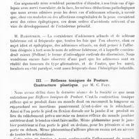 1164 - Page 1130 - Société de neurologie de Paris. Séance du 3 novembre 1921. Communications et présentations. II. Epilepsie et malformations congénitales de la peau (adénomes sébacés et noevi vasculaires), par MM. Souques, Alajouanine et R. Mathieu / III. Réflexes toniques de posture. Contracture plastique, par M. C. Foix
