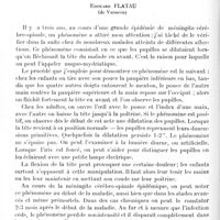 1234 - Page 1200 - Mémoires originaux. Neurologie. II. Le phénomène nuquo-mydriatique, par Edouard Flatau...