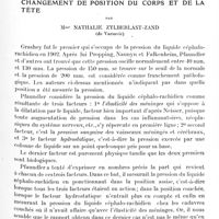 1251 - Page 1217 - Mémoires originaux. Neurologie. IV. Sur la modification de la pression du liquide céphalo-rachidien sous l'influence du changement de position du corps et de la tête, par Mme Nathalie Zylberlast-Zand...