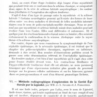 1302 - Page 1264 - Société de neurologie de Paris. Séance du 1er décembre 1921. Communications et présentations. V. Myasthénie bulbo-spinale avec contractions fibrillaires, par MM. J.-A. Sicard et J. Forestier / VI. Méthode radiographique d'exploration de la cavité épidurale par le lipiodol, par MM. J.-A. Sicard et J. Forestier