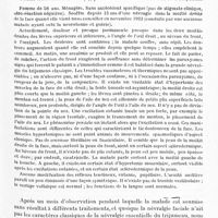 0125 - Page 93 - Société de neurologie de Paris. Séance du 10 janvier 1924. Communications et présentations. III. Un cas d'athétose bilatérale acquise, avec crises jacksoniennes à aura visuelle, par M. G. Roussy et Mlle G. Lévy / IV. Névralgie du trijumeau traitée par la neurotomie rétrogassérienne. Guérison de la névralgie. Troubles vestibulaires consécutifs à la neurotomie, par MM. Clovis Vincent et J. Darquier