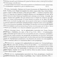 0509 - Page 477 - Analyses. Neurologie. Études spéciales. Nerfs périphériques. Lésions et restaurations nerveuses. Conséquences à déduire au point de vue du fonctionnement général du système nerveux, par E. Couvreur. Journ. de physiol. et de pathol. génér... / Dégénération des nerfs périphériques, par C. Manalag. Philippine medical Journal of Science, B. Tropical medecine...