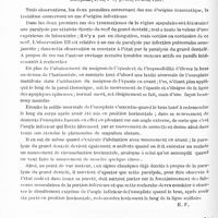 0528 - Page 496 - Analyses. Neurologie. Études spéciales. Nerfs périphériques. Contribution à l'étude de la paralysie des béquilles, par André Lumeau. Thèse de Paris, 1919 / Contribution à l'étude des paralysies du muscle grand dentelé, par A. Barbé. Encéphale... / Sur un cas de paralysie isolée du muscle grand dentelé par élongation du nerf de Charles Bell au cours d'un accouchement laborieux, par Maurice Villaret, Paul Descomps et Henri Bénard. Bull. et mém. de la Soc. méd. des hôpitaux de Paris...