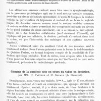 0623 - Page 587 - Société de neurologie de Paris. Séance du 1er mai 1924. Communications et présentations. Surprises radiologiques dans la migraine ophtalmique et ophtalmoplégique, par MM. D. Paulian et D. Ghimus... / Gomme de la onzième côte au cours du tabes en évolution, par MM. D. Paulian et D. Ghimus...