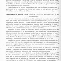 0638 - Page 602 - Analyses. Neurologie. Études générales. Sémiologie. Le mécanisme des réflexes de défense, par le Prof. Alberto Salmon... Il Cervello... / Les réflexes de posture, par Ch. Foix et A. Thévenard, Presse méd... / Existe-t-il un signe de Babinski à la main ? par A. Radovici, presse méd...