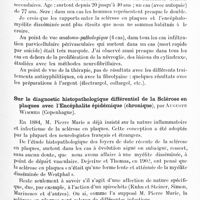 0801 - Page 765 - Ve Réunion neurologique internationale annuelle. 30-31 mai 1924. Communications. Anatomie pathologique. Contribution à l'étude clinique et anatomo-pathologique de la sclérose en plaques, par E. Medea... / Sur le diagnostic histopathologique différentiel de la sclérose en plaques avec l'encéphalite épidémique (chronique), par Auguste Wimmer...