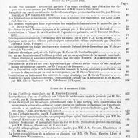 0006 - Page 2 - Année 1926. Tables du tome II. II. Table de la Société de neurologie