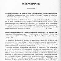 0300 - Page 248 - Analyses. Bibliographie. Omaggio italiano a J. M. Charcot nel 1° centenario della nascita, 29 novembre 1825-29 novembre 1925, par Luigi Ramolo Sanguineti. Rassegna di Studi Psichiatrici... / Chirurgie du sympathique. Chirurgie du tonus musculaire. La section des rameaux communicants, par P. Wertheimer et A. Bonniot. Préface du Prof. Leriche... Masson et Compagnie, éditeurs, Paris, 1926