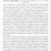 0326 - Page 274 - Analyses. Psychiatrie. Études générales. Sémiologie. Le délire interrogatif, par J. Capgras et Xavier Abély. Annales médico-psychologiques... / Les délires polymorphes, par R. Targowla. Encéphale...