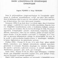 0420 - Page 368 - II. Le syndrome myasthéniforme dans l'encéphalite épidémique chronique, par Auguste Wimmer et Helge Vedmand
