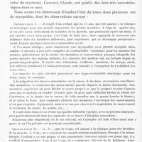 0506 - Page 454 - Réunion neurologique de Strasbourg (Filiale de la Société de neurologie de Paris). Séance du 17 janvier 1926. Communications et présentations. III. Myopathie et myotonie, par MM. Barré et Draganesco