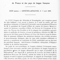 0522 - Page 470 - Congrès des aliénistes et neurologistes de France et des pays de langue française. XXXe session. Genève-Lausanne, 2-7, août 1926