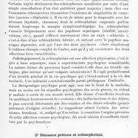 0527 - Page 475 - Congrès des aliénistes et neurologistes de France et des pays de langue française. XXXe session. Genève-Lausanne, 2-7, août 1926. Rapports. II. Psychiatrie. 1° La schizophrénie, par M. le Professeur Bleuler... / 2° Démence précoce et schizophrénie, par M. le Professeur Henri Claude...