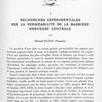0577 - Page 521 - Mémoires originaux. I. Recherches expérimentales sur la perméabilité de la barrière nerveuse centrale, par Edward Flatau...