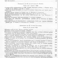 0006 - Page 2 - Année 1928. Tables du tome I. II. Table de la Société de neurologie