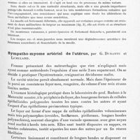 0113 - Page 57 - Société de neurologie de Paris. Séance du 5 janvier 1928. Communications et présentations. A propos du procès-verbal de la précédente séance. Gravité des lésions médullaires au cours de certaines compressions par tumeur, par J. Jumentié (Travail de la fondation Dejerine) / Sympatho-myome artériel de l'utérus, par G. Durante et Lemeland