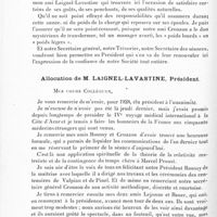 0154 - Page 94 - Société de neurologie de Paris. Séance du 12 janvier 1928. Allocution de M. le Professeur G. Roussy... / Allocution de M. Laignel-Lavastine...