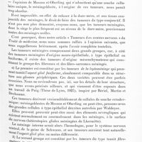 0185 - Page 125 - Société de neurologie de Paris. Séance du 12 janvier 1928. Communications et présentations. A propos de la classification des tumeurs des méninges, par Gustave Roussy et Lucien Cornil / Lésions des glandes sébacées et du corps thyroïde dans l'encéphalite épidémique prolongée, par Jean Lhermitte
