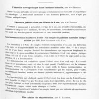 0199 - Page 139 - Sociétés. Société clinique de médecine mentale. Séance du 19 décembre 1927. L'hérédité névropathique dans l'asthme infantile, par Mme Rogier / Démence précoce chez une fillette de 8 ans, par Mme Rogier / Les fraternisations d'aliénés à l'asile : un couple de puériles mentales inséparables, par MM. Paul Courbon et G. Fail / Une affaire de séquestration, par J. Lautier