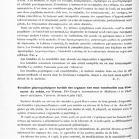 0216 - Page 156 - Analyses. Neurologie. Études spéciales. Cerveau. La sclérose cérébrale centro-lobaire à tendance symétrique et l'encéphalite péri-axiale diffuse, par Charles Foix et Julien Marie. Presse médicale... / Troubles physiopathiques tardifs des organes des sens consécutifs aux blessures du crâne, par Worms. IVe Congrès international de médecine et de pharmacie militaires...