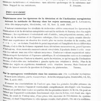 0507 - Page 447 - Analyses. Neurologie. Études générales. Anatomie pathologique. Etude histo-chimique des plaques séniles, par Paul Divry... Journal de neurologie et de psychiatrie... / Sarcomatose diffuse primitive des leptoméninges (Sarcomatosis diffusa primitiva de pletpomeninge), par M. R. Castex, J. Llambias et S. Alestra. Revista oto-neuro-oftalmologica y de Cirugia neurologica... / Physiologie. Expériences avec les épreuves de la déviation et de l'indication enregistrées suivant la méthode de Barany chez les sujets normaux, par E. Lipschutz. Acta Oto-laryngologica... / Sur le nystagmus vestibulaire chez les nouveau-nés (On vestibular nystagmus in new-born infants), par A. Galevstsky. Acta Oto-laryngologica...