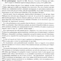 0529 - Page 469 - Analyses. Psychiatrie. Études générales. Sémiologie. Essai sur la personnalité du débile mental, par Etienne De Greeff. Journal de psychologie normale et pathologique... / Le vol pathologique, rapport de MM. Raviart, Vullien et Nayrac... XIIe Congrès de médecine légale de langue française...