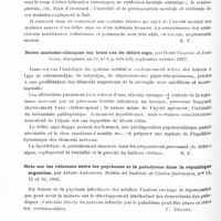 0540 - Page 480 - Analyses. Psychiatrie. Études spéciales. Psychoses toxiques et infectieuses. La prédisposition dans le délire aigu et le délirium tremens, par Henri Damaye. Progrès médical... / Notes anatomo-cliniques sur trois cas de délire aigu, par Henri Claude et Jean Cuel. Encéphale... / Note sur les relations entre les psychoses et le paludisme dans la république argentine, par Arturo Ameghino. Boletin del Instituto de Clinica Quirurgica... / Les troubles psychiques en rapport avec l'influenza (I disturbi psichici in rapporto con l'influenza), par Antonio Mendicini. Policlinico, sez. med...