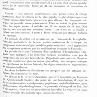 0611 - Page 551 - Société de neurologie de Paris. Séance du 29 mars 1928. Communications et présentations. Maladie familiale cérébello-spasmodique (présentation d'une malade de la famille), par M. Laignel-Lavastine et Henri Desoille / Les tumeurs du 4e ventricule et le syndrome cérébelleux de la ligne médiane, par MM. Ludo, Van Bogaert et Paul Martin