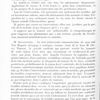 0612 - Page 552 - Société de neurologie de Paris. Séance du 29 mars 1928. Communications et présentations. Les tumeurs du 4e ventricule et le syndrome cérébelleux de la ligne médiane, par MM. Ludo, Van Bogaert et Paul Martin / Des tumeurs suprasellaires à symptomatologie cérébelleuse, par MM. Ludo van Bogaert et Paul Martin