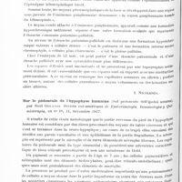 0820 - Page 760 - Analyses. Neurologie. Études spéciales. Anatomie. Etude ontogénétique. La morphogénèse du néo- et du paléostriatum (Studiu ontogenetic. Morfogeneza neo si paleostriatului), par S. Bratianu... Thèse de Bucarest, 1927... / Sur le pédoncule de l'hypophyse humaine (Sul pedoncolo dell'ipofisi umana), par Noël Orlandi. Revista sud-americana de Endocrinologia, Immunologia y Quimioterapia...