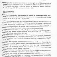 0821 - Page 761 - Analyses. Neurologie. Études spéciales. Anatomie. Sur le pédoncule de l'hypophyse humaine (Sul pedoncolo dell'ipofisi umana), par Noël Orlandi. Revista sud-americana de Endocrinologia, Immunologia y Quimioterapia... / Physiologie. Innervation vaso-motrice des membres et réflexe de Brown-Séquard et Tholozan, par G. Billard, P. Dodet et M. Ccurtial... Presse médicale...