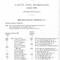0122 - Page 60 - Société de neurologie de Paris. Liste des membres (Année 1929) (86 ayant droit de vote)