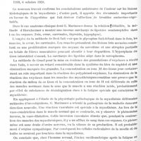 0192 - Page 130 - Analyses. Neurologie. Études générales. Pathologie générale. Observations sur les greffes intracérébrales de tumeurs homologues et hétérologues, par E. Harde. Annales de l'Institut Pasteur... / Contribution à l'étude de l'histologie et de la physiologie pathologique de la myasthénie, par G. Marinesco... Presse médicale...