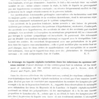 0220 - Page 158 - Analyses. Thérapeutique. La réflexothérapie, par Gackebouch. Encéphale... / Les accidents d'intolérance à la ponction lombaire, par R. Targowla et A. Lamache. Presse médicale... / Le drainage du liquide céphalo-rachidien dans les infections du système nerveux central (Forced drainage of the cerebrospinal fuid in relation of the treatment of infections of the central nervous systems), par L. Kubie. Arch. of Neurol. and Psych... / La pénétration des ions d'iode dans la cavité du crâne, par R.-M. Kogan. Journal nevropathologii y psychiatrii imeni S.-S. Korsakova...
