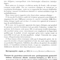 0312 - Page 248 - Société de neurologie de Paris. Séance du 7 février 1929. A propos du procès-verbal. Tumeur du lobe droit du cervelet (médulloblastome), par MM. Ivan Bertrand et L. Girot / Tumeur du quatrième ventricule avec prolongements pontocérébelleux bilatéraux (Etude anatomo-clinique), par MM. Barré, Alfandary et Stolz...