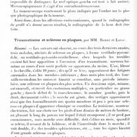 0436 - Page 372 - Réunion neurologique de Strasbourg (Filiale de la Société de neurologie de Paris). Séance du 15 novembre 1926. Communications et présentations. Trois cas de tumeur de la base du crâne visibles à la radiographie, par G. Dreyfus et Hochstetter / Traumatisme et sclérose en plaques, par MM. Barré et Lieou