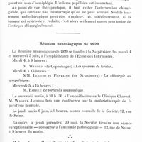 0581 - Page 513 - Société de neurologie de Paris. Séance du 7 mars 1929. Addendum à la séance précédente. Présentation de deux cas d'angiome veineux cérébral, par Clovis Vincent et G. Heuyer / Réunion neurologique de 1929