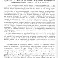 0584 - Page 516 - Société de neurologie de Varsovie. Séance du 19 janvier 1929. Cas de tumeur de l'hypophyse chez une naine, par K. Poncz (Service des maladies nerveuses du Dr L. Bregman, à l'Hôpital Czyste de Varsovie) / Syndromes de Hunt et de pseudo-Little comme manifestation d'une pseudo-sclérose infantile, par M. W. Sterling