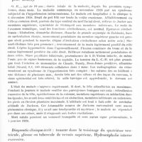 0589 - Page 521 - Société de neurologie (Société Purkyne) de Prague. Séance du 16 janvier 1929. Images radiographiques et artériographiques des vaisseaux dans deux cas de claudication intermittente, par le Professeur Prusik et M. Volicer (Clinique du Prof. Pelnar) / Gliome kystique de vermis et de l'hémisphère droit du cervelet. « Cerebellar fits » de Jackson ; vérification anatomique du diagnostic topique dans le cervelet, par M. K. Henner et V. Jedlicka. (Clinique du Pr Syllaba et l'Institut pour anatomie pathologique du Prof. Kimla)
