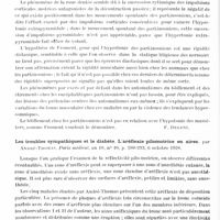 0612 - Page 542 - Analyses. Neurologie. Études générales. Sémiologie. Considérations neurologiques sur le bâillement et sur les étirements avec des remarques sur leurs relations avec les variations du tonus musculaire et des observations sur les hypertonies par lésions extrapyramidales et par lésions pyramidales (Considerazioni neurologiche sullosbadiglio e sugli stiramenti, con speciale riguardo alle loro relazioni con le variazionio del tono muscolare, unitamente ad osservazioni sulle ipertonie da lesioni extrapiramidali e da lesioni piramidali), par Luigi Insabato. Archivio generale di Neurologia, Psichiatria e Psicoanalisi... / Les troubles sympathiques et le diabète. L'aréflexie pilomotrice en aires, par André-Thomas. Paris médical...
