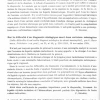 0632 - Page 562 - Analyses. Neurologie. Études spéciales. Méninges. Hémorragie méningée au cours d'un rhumatisme articulaire aigu, par Plazy et Marçon... Bulletins et mémoires de la Société médicale des hôpitaux de Paris... / Hémorragie sous arachnoïdienne par poussée hypertensive dans l'urémie, par rein contracté goutteux (Emorragia sottoaracnoidea per poussée ipertensiva in campo di uremia per rene grinzo gotosol), par Cesare Frugoni. La Riforma medica... / Sur la difficulté d'un diagnostic étiologique exact dans certaines méningites (Sulla difficolta di un'esatta diagnosi eziologica in alcuni meningitici), par G. Barbera. Policlinico (sez. prat.)... / A propos du traitement des méningococcémies, par F. Coste. Paris médical...