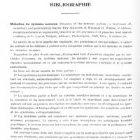 0736 - Page 666 - Analyses. Bibliographie. Maladies du système nerveux (Diseases of the nervous system : a text-book of, neurology and psychiatry). Smith Ely Jelliffe et William H. White... Lea et Tebiger, éditeurs, Philadelphie, 1929... / Contribution à l'étude des compressions médullaires. Tumeurs intrarachidiennes. Forme pseudo-pottique. Lumbago xanthochromique, par A Achard. Thèse de Paris, 1928...