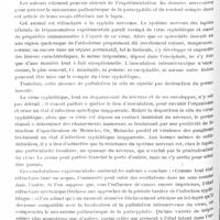 0910 - Page 840 - Analyses. Neurologie. Études générales. Pathologie générale. Contribution à l'étude expérimentale du mécanisme pathogénique de la parasyphilis, par G. Levaditi, Lépine et V. Sanchis-Bayarri, Paris-médical...